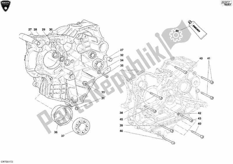 Toutes les pièces pour le Roulements De Carter du Ducati Superbike 999 RS 2004